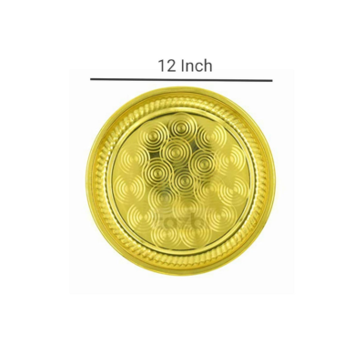 Brass Pooja Plate- Taalam (Diameter 12 Inch)