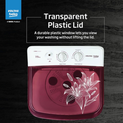 Voltas Beko WST75BBRT 7.5 kg Semi Automatic Washer only