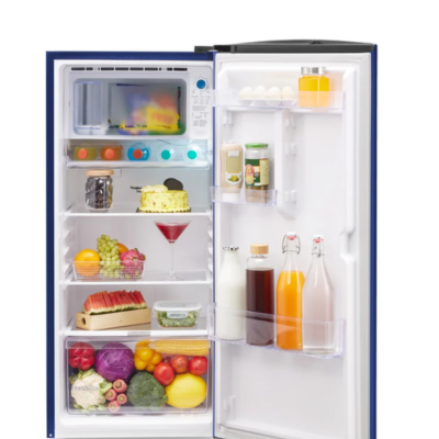 Voltas Beko 175 L 1_ Star Single Door Direct Cool Refrigerator (RDC208E / S0PBE0M0000GD, Peony Blue)