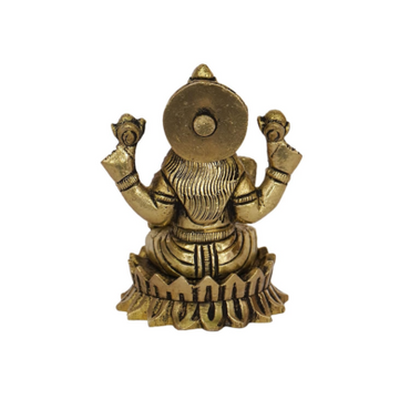 Brass Shree Maha Laxmi Blessing Sitting Idol Murti Statue