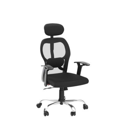 Mesh High Back Office Chair/Study Chair/Computer Chair/Revolving Chair/Desk Chair for Work from Home Metal Base Seat Height Adjustable