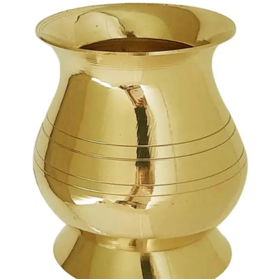 Brass Traditional Lota Sombu/Vallab Kalash/Puja Brass