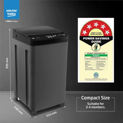 Voltas Beko, A Tata Product 6.5 Kg 5 Star Fully-Automatic Top Loading Washing Machine