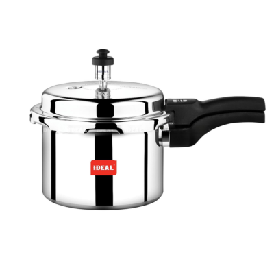 Ideal Ever Aluminium Pressure Cooker With Outer Lid Gas Stove Compatible (silver) (3 Litre)