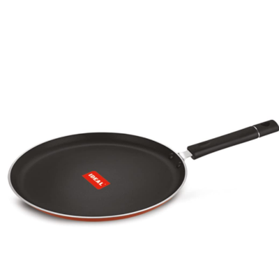 IDEAL Ever Non Stick Tawa Flat Gas Top Compatible, Red