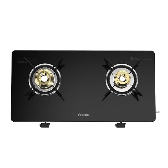 Preethi Luxe 2 Burner GlassTop Gas Stove