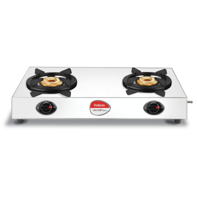 VIDIEM VECTOR NERO (Silver) | Stainless Steel Gas Stove