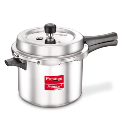 Prestige Popular Plus Svachh Pressure Cooker, 5 L (Silver)
