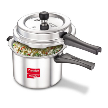 Prestige Popular Plus Svachh Pressure Cooker, 5 L (Silver)