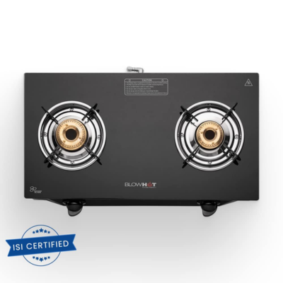 BLOWHOT Glass 2 Burners Gas Stove