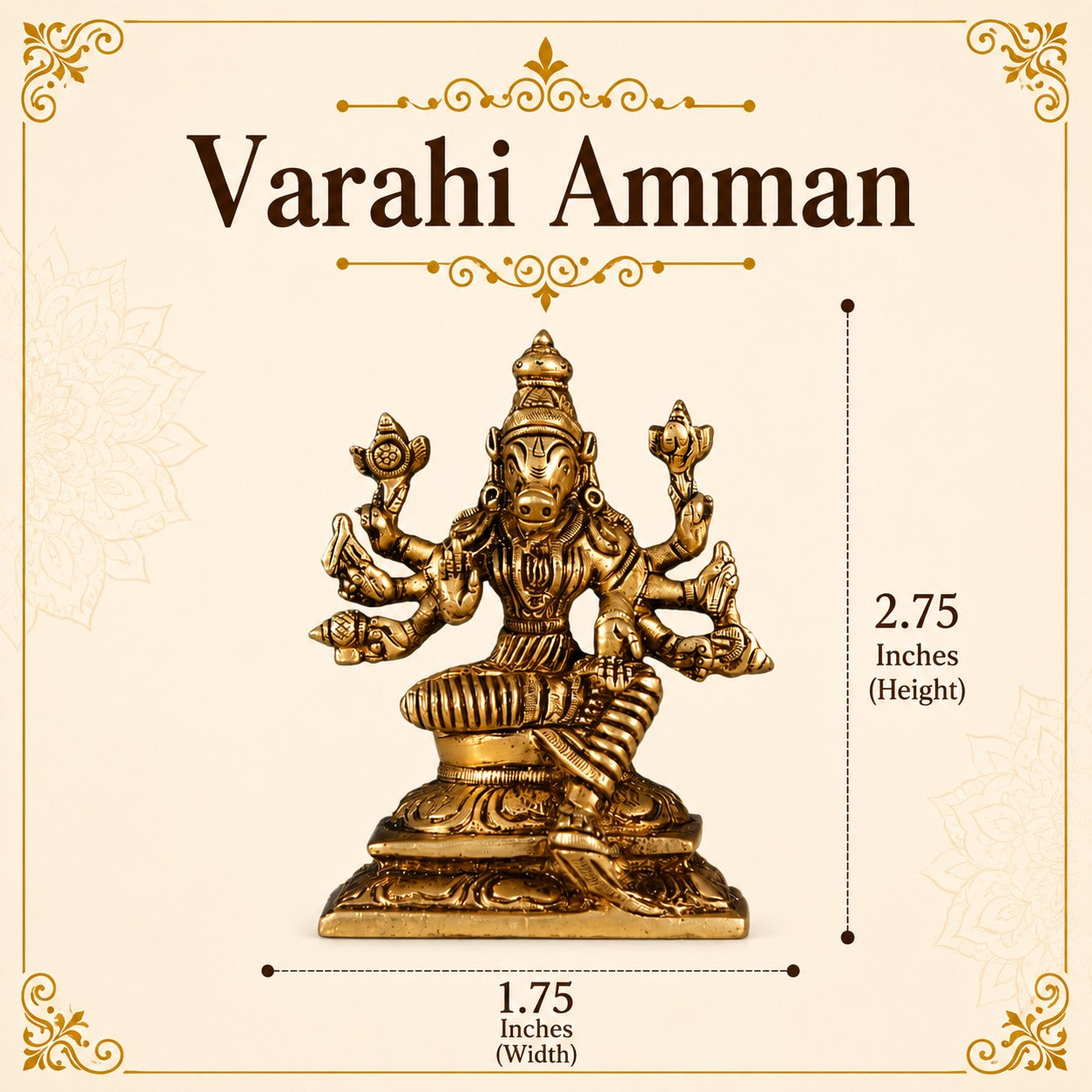 Varahi Amman Idol (Brass)
