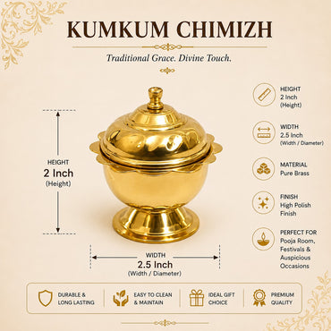 Brass Kumkum Chimil