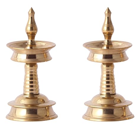 Brass Kerala Fancy Vilakku (M)