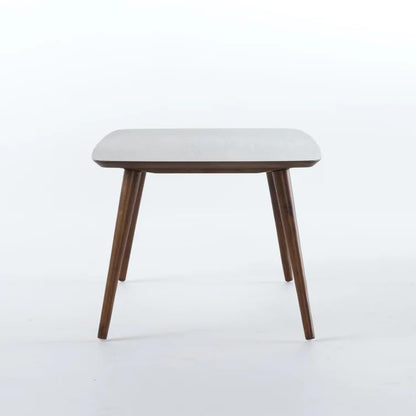 Zareen Mart Modern Coffee Table Centre Table for Living Room, Easy Assembly with Solid Wooden Legs - Antique Top