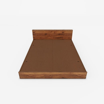 Wakefit Bed | 1 Year Warranty | Double Bed, Queen Size Bed, Cosmo Engineered Wood Bed, Platform Low Height Bed, Wooden Bed (Matte Finish_Brown)