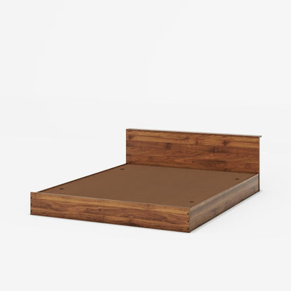 Wakefit Bed | 1 Year Warranty | Double Bed, Queen Size Bed, Cosmo Engineered Wood Bed, Platform Low Height Bed, Wooden Bed (Matte Finish_Brown)
