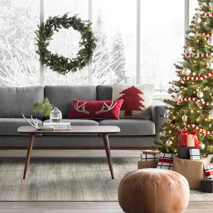 Zareen Mart Modern Coffee Table Centre Table for Living Room, Easy Assembly with Solid Wooden Legs - Antique Top