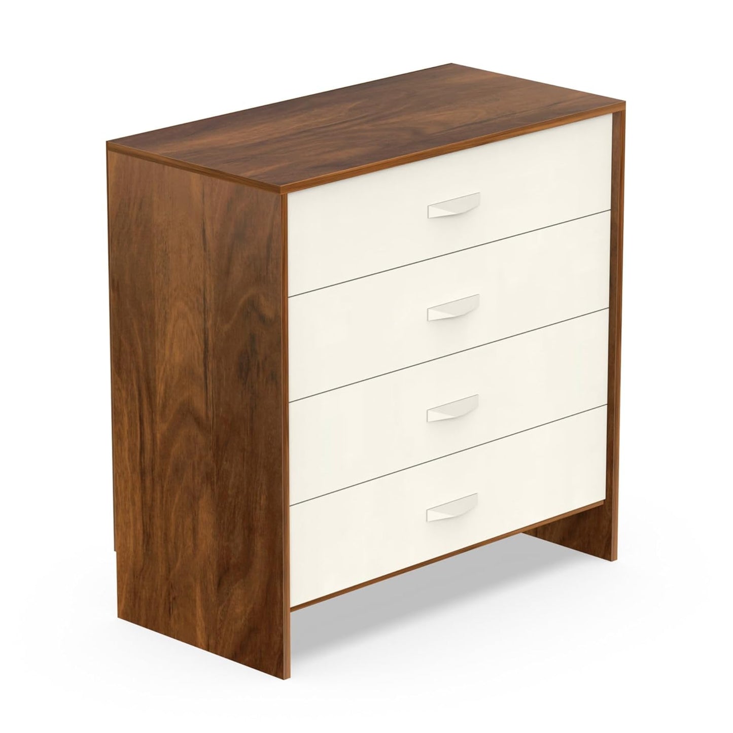 BLUEWUD Colove Engineered Wood Multipurpose Modular Chest of Drawers, Wooden Drawer Storage Organizer Cabinet for Living Room Bedroom Home Furniture (Brown Maple & White)