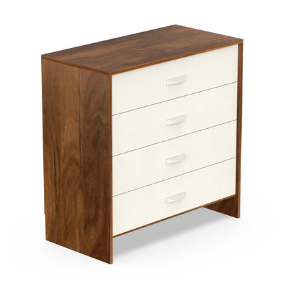 BLUEWUD Colove Engineered Wood Multipurpose Modular Chest of Drawers, Wooden Drawer Storage Organizer Cabinet for Living Room Bedroom Home Furniture (Brown Maple & White)