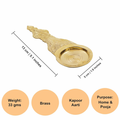 Karpoor Diya Deepam -Deepa Burner Karpuram Arati |Arathi Stand for Dhoop