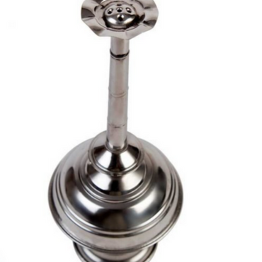 Stainless Steel Paneer-Glossy Steel Rose Water Sprinkler Sombu