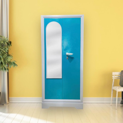 Steel Almirah for Clothes | 2 Door with Mirror bero