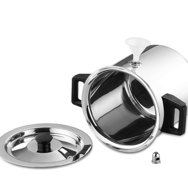 Butterfly Stainless Steel Premium Milk Pot Milk Boiler Milk Cooker{Silver, Polished, 1 Liter}
