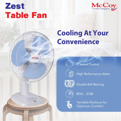 MCCOY -Table Fan -Zest 16 T_Table fan,