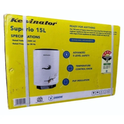 Kelvinator Superio Water Heater, 4 Star, 2000 Watts(15Ltr)