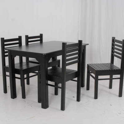 Wooden Dining table with chair 4