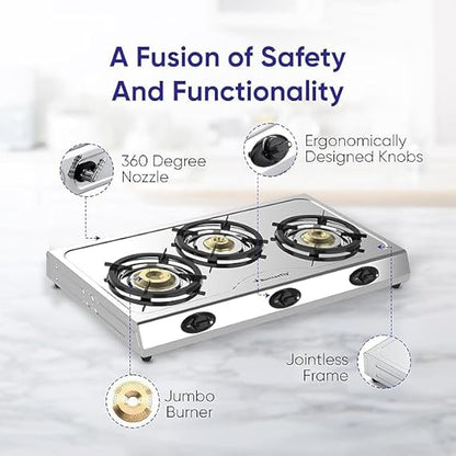 Butterfly Bolt Sakthi 3 Burner Gas Stove