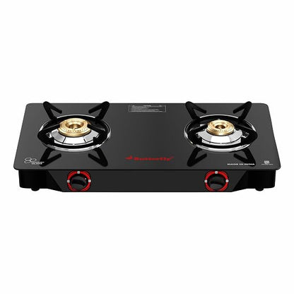Butterfly Duo 2 Burner GlassTop Gas Stove