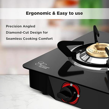 Butterfly Duo 2 Burner GlassTop Gas Stove