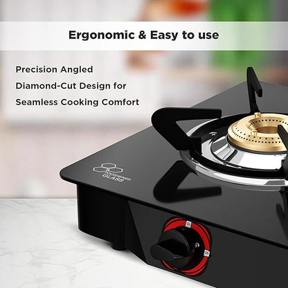 Butterfly Duo 2 Burner GlassTop Gas Stove