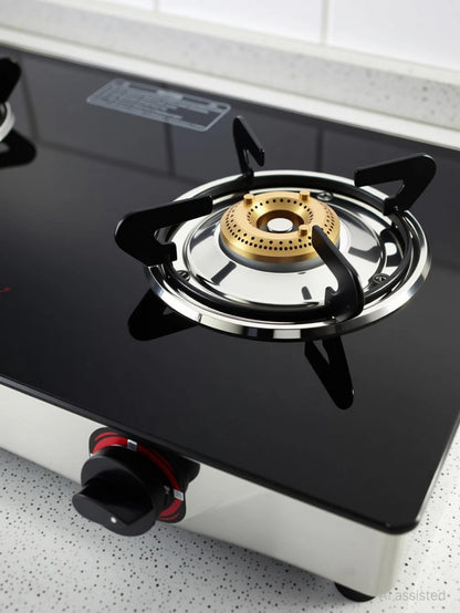 Butterfly Duo Plus 2 Burner Glass Gas Stove