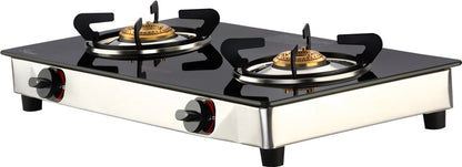 Butterfly Duo Plus 2 Burner Glass Gas Stove