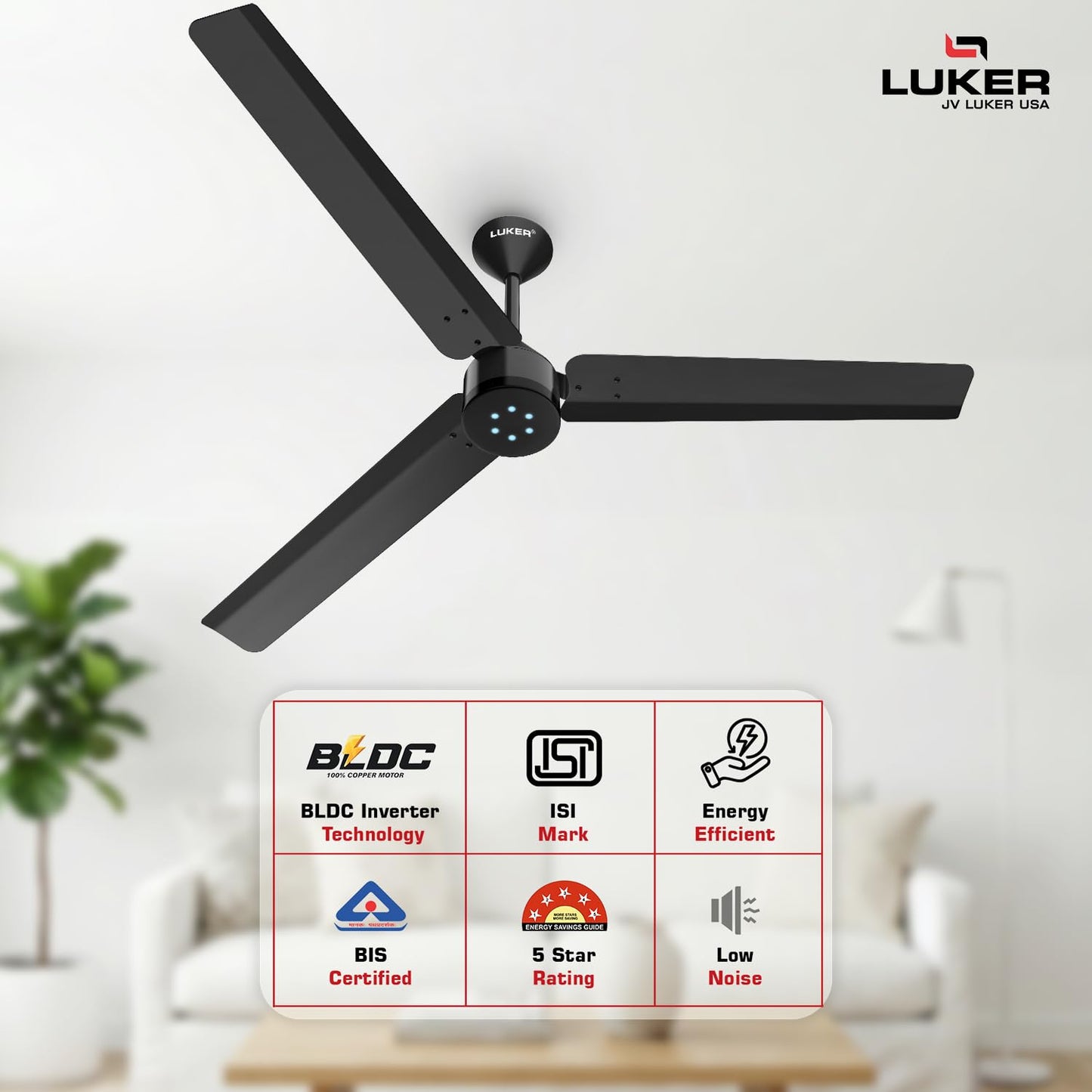 Luker Size Zero Ceiling Fan