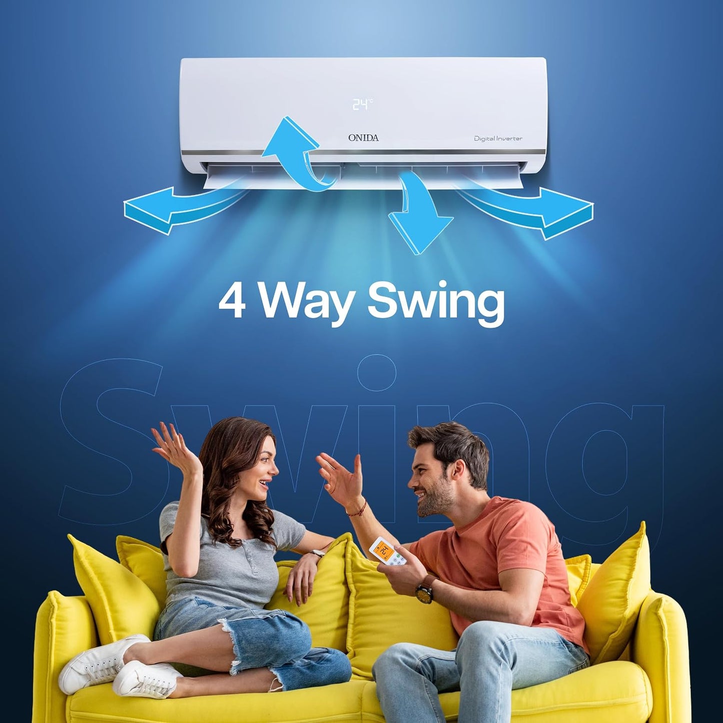 Onida 1 Ton Inverter Split AC (IR123FLCV)