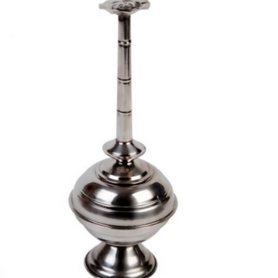 Stainless Steel Paneer-Glossy Steel Rose Water Sprinkler Sombu