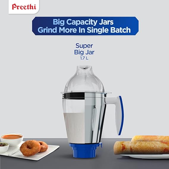 Preethi Blue Leaf Platinum 750W Mixer Grinder (5 Jars)