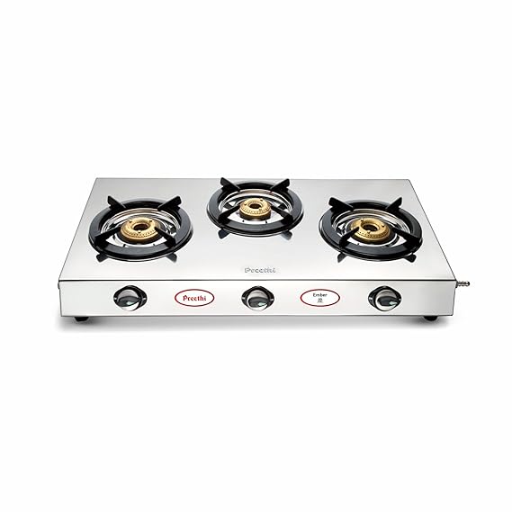 Preethi Ember 3 Burner Gas Stove