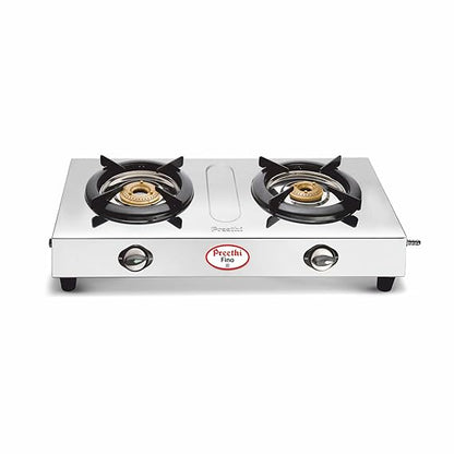 Preethi Fino Stainless Steel 2 Burner Gas Stove
