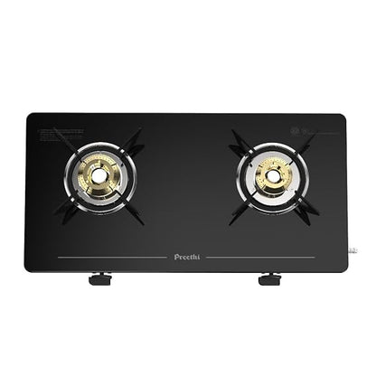 Preethi Luxe 2 Burner GlassTop Gas Stove