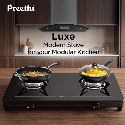 Preethi Luxe 2 Burner GlassTop Gas Stove