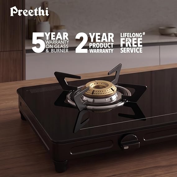 Preethi Luxe 2 Burner GlassTop Gas Stove