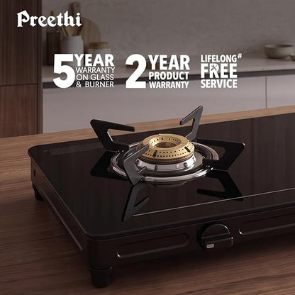 Preethi Luxe 2 Burner GlassTop Gas Stove