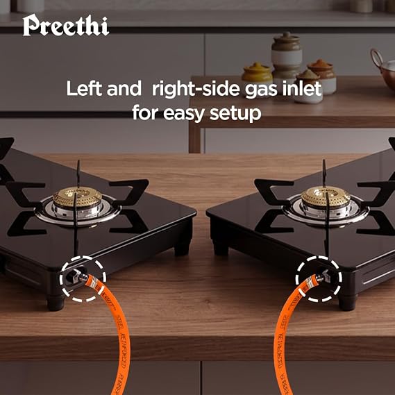 Preethi Luxe 2 Burner GlassTop Gas Stove