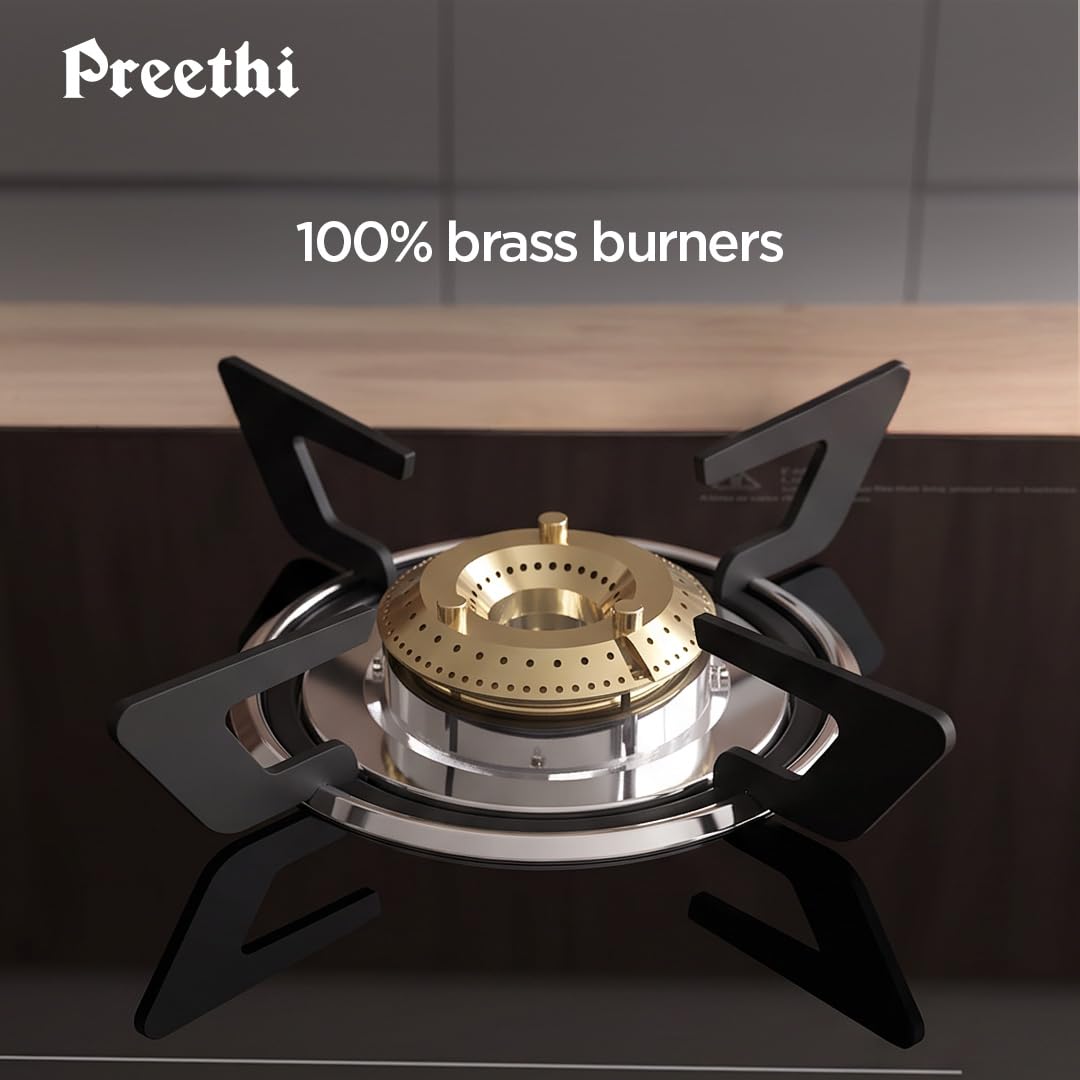 Preethi Luxe 2 Burner GlassTop Gas Stove