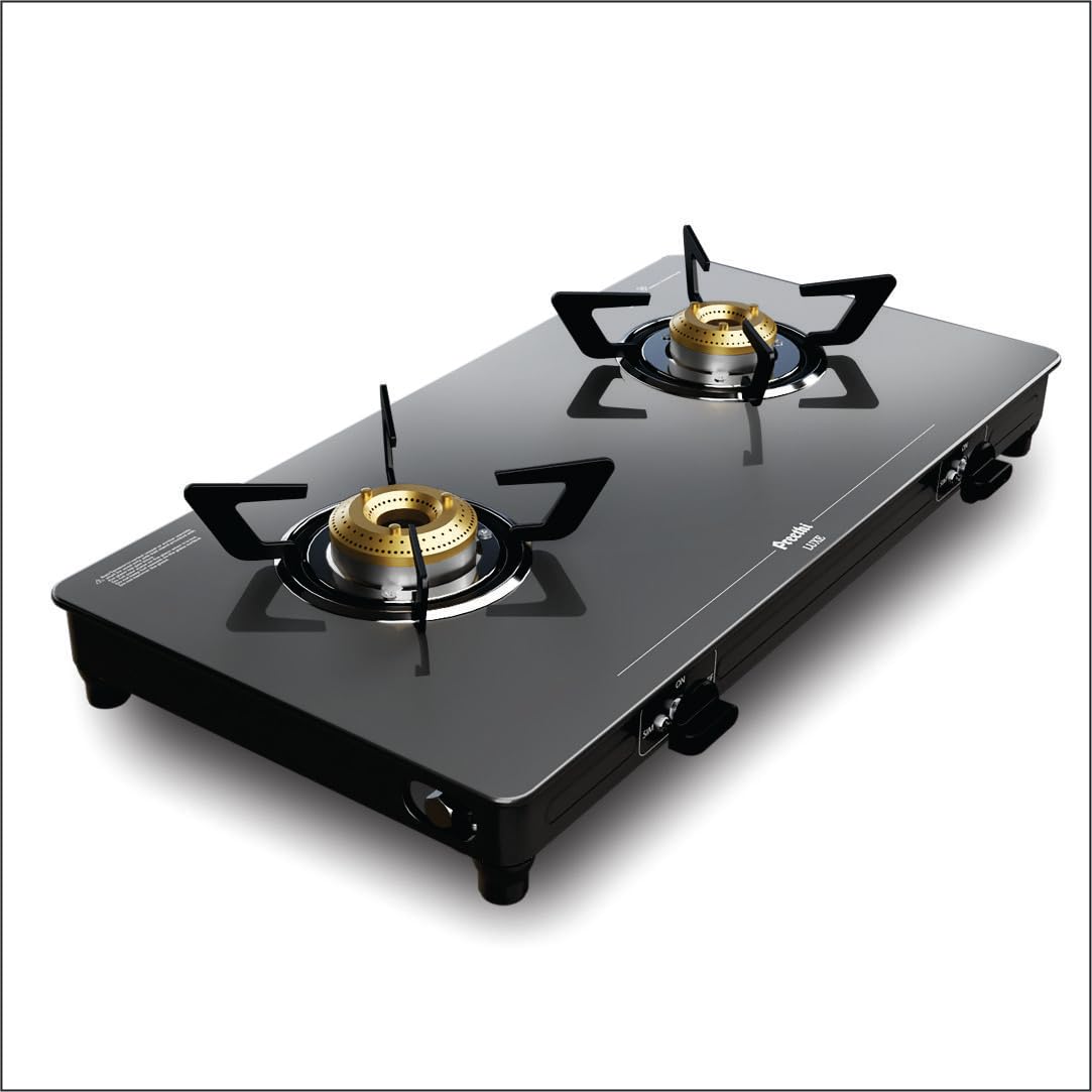 Preethi Luxe 2 Burner GlassTop Gas Stove