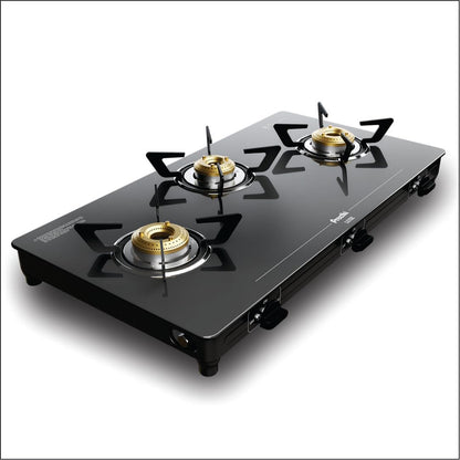 Preethi Luxe 3 Burner GlassTop Gas Stove